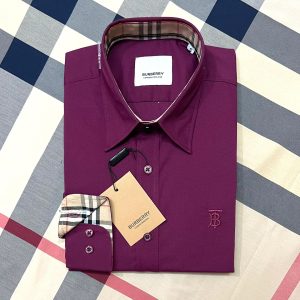 burberry solid marron