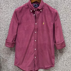 Cord Shirt Onion Pink