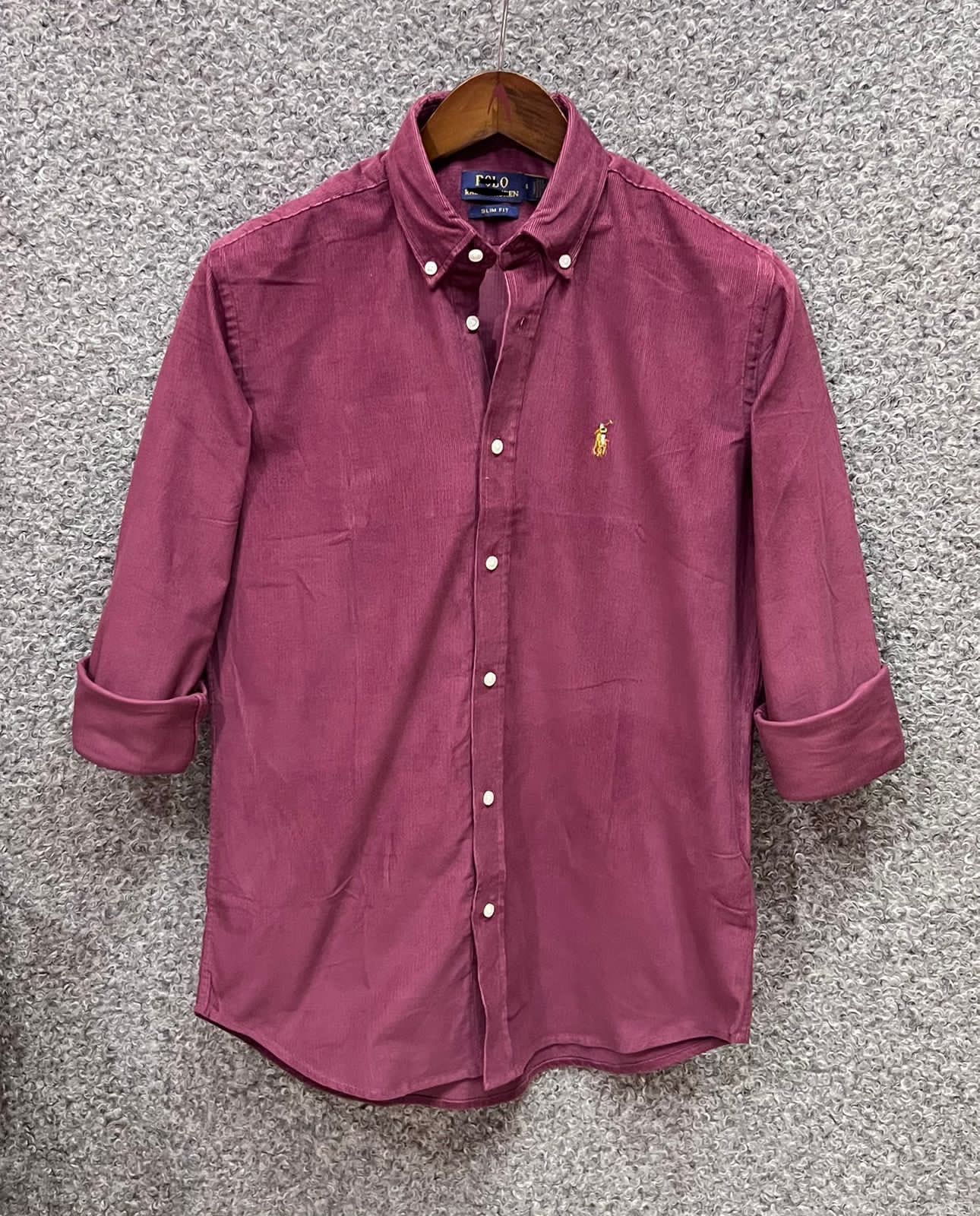 Cord Shirt Onion Pink