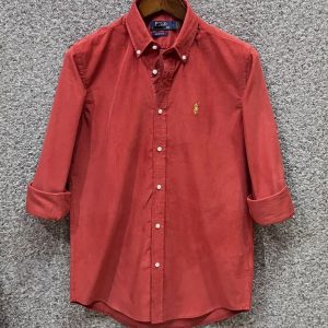 Cord Shirt - brick red