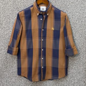 Bur Check - Brown Navy - 01