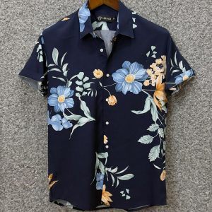 Cuban - Floral Navy