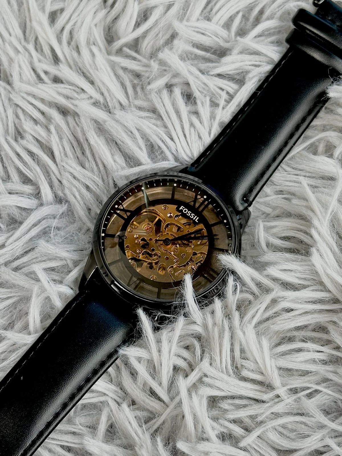 Fossil Automatic 9657 Black Leather (AA Grade)