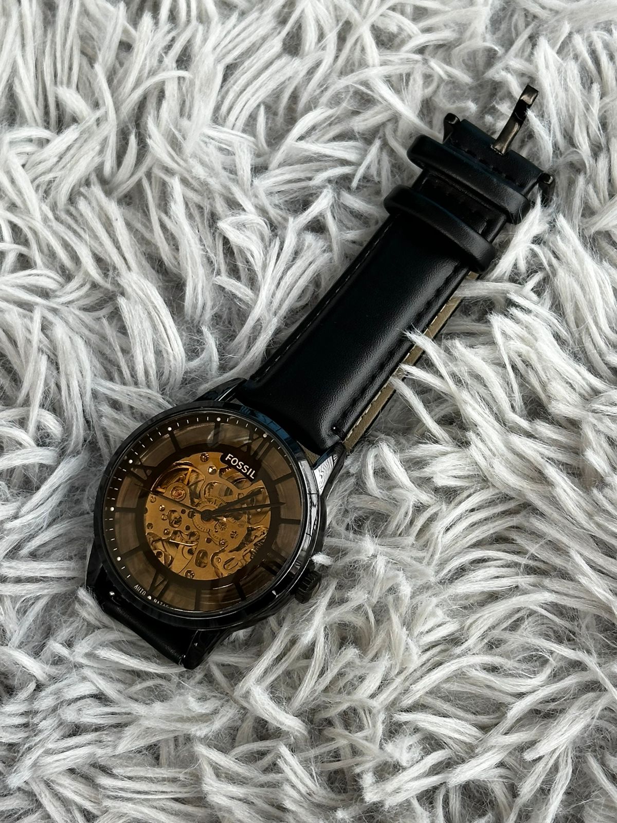 Fossil Automatic 9657 Black Leather (AA Grade ) - Image 5