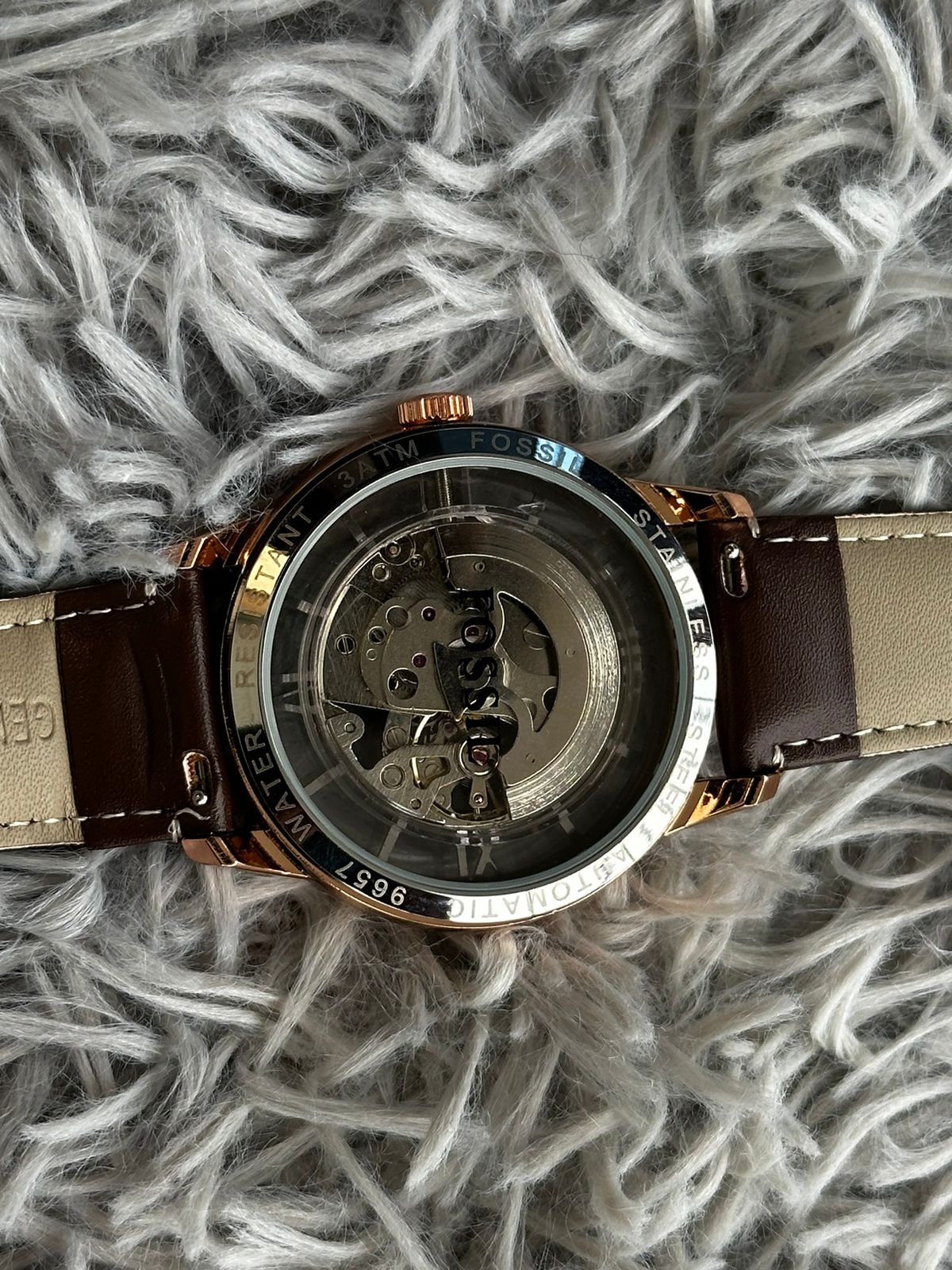 Fossil Automatic 9657 Brown Leather (AA Grade )