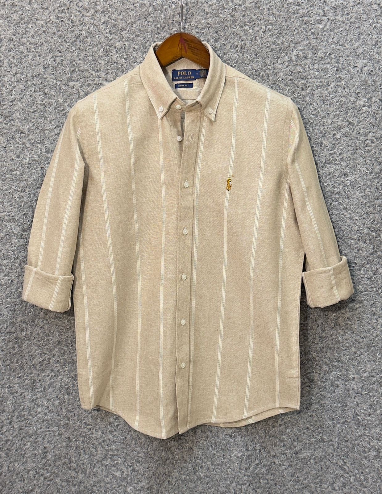RL - Deep Beige Stripe