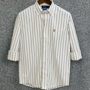RL - White Brown Stripe