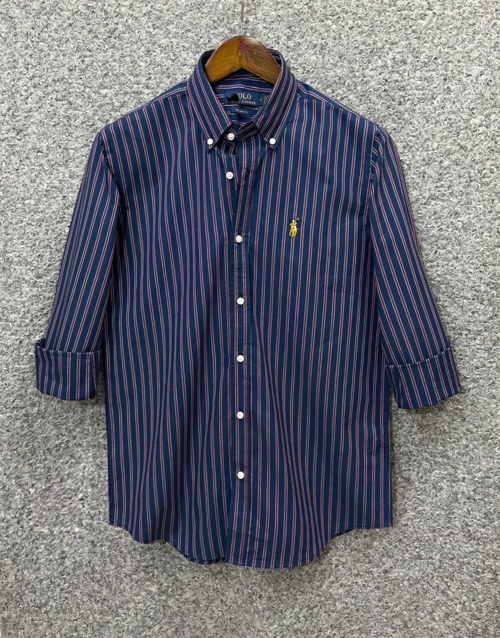 Premium Navy Maroon Stripe