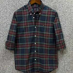 TM-GREEN MAROON CHECK