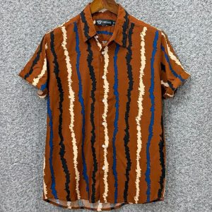 HAWAI SHIRT - BRICK STRIPE