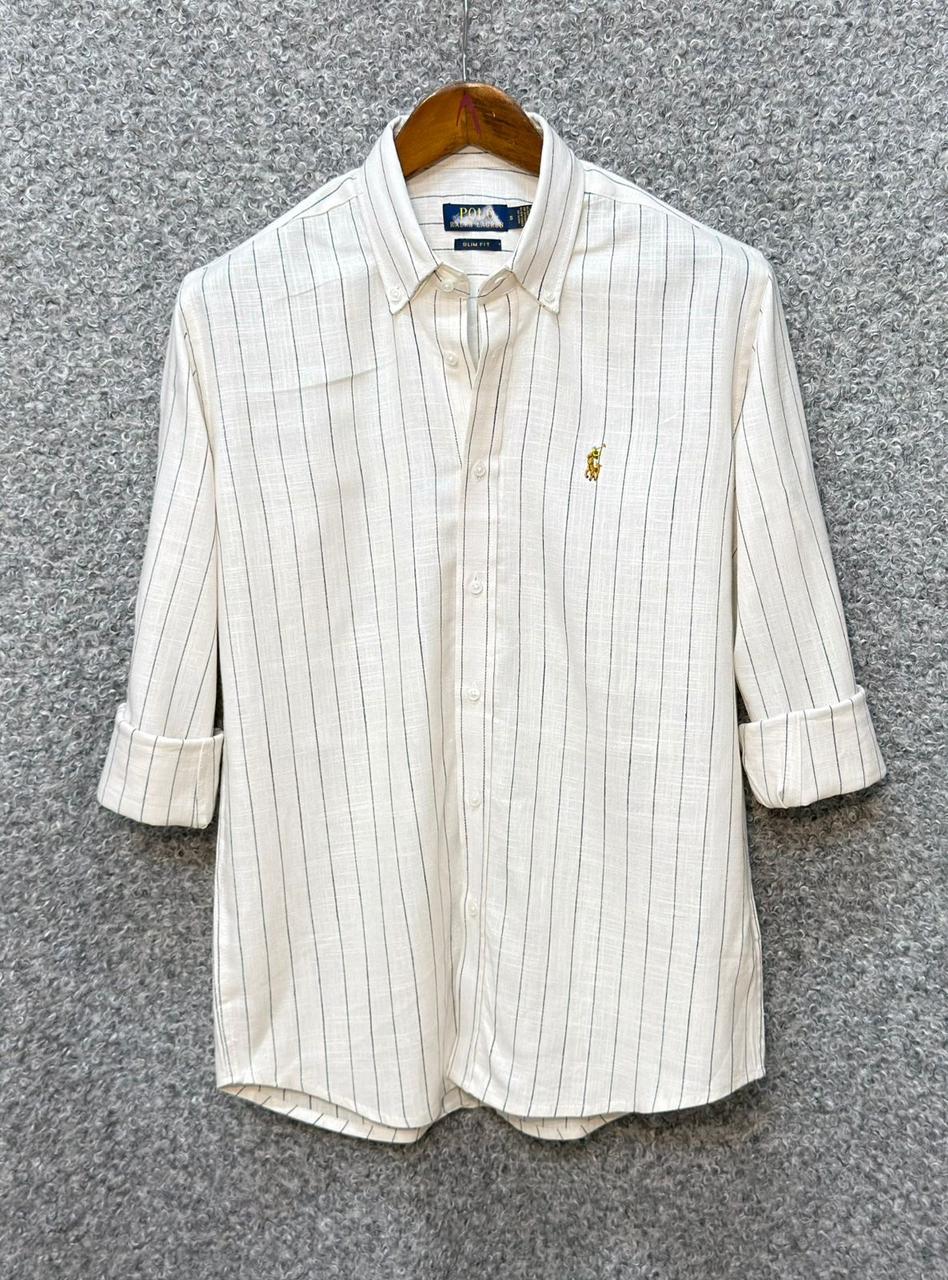 RL SIGNATURE CREAM STRIPE